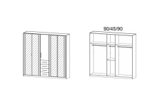226X210X54 cm