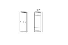 69X197X41 cm
