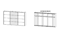361x210x62 cm