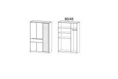 136x197x54cm