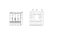 181X199X56 cm