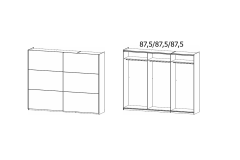 261X210X59 cm