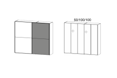 250x223x69cm - cu decor