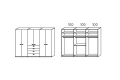 300X223X61 cm