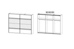 271X210X62 cm