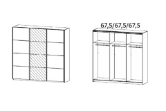 203x229x62 cm