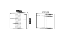 218X210X59 cm
