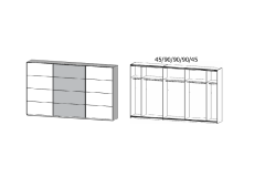 361x210x62 cm