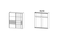 181X210X62 cm