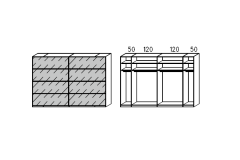 338x235x68cm