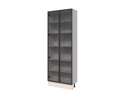 Corp inalt cu rafturi si sticla 80x219cm INVICTUS