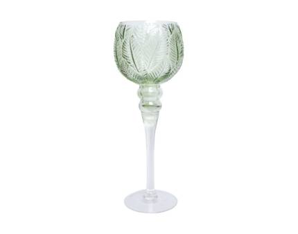 Cupa mare sticla verde 13x35cm