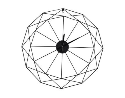 Ceas de perete metal negru 60x60x6cm