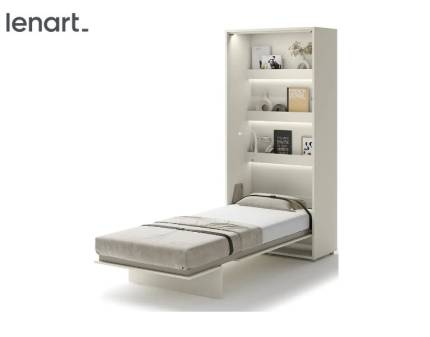 LENART BED CONCEPT BC-03 pat (90x200cm) rabatabil pe perete 101x46-228x218cm casmir