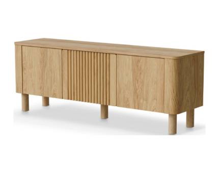 Comoda tv cu 3 usi ARANGO 150x55x40cm stejar Hickory, design clasic