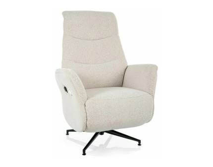 Fotoliu NESTOR RAVEN BEZ 22 rotativ cu recliner electric, reglabil pe inaltime, material textil bej RAVEN 22, 77x79-160H118-190cm