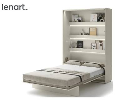 LENART BED CONCEPT BC-01 pat (140x200cm) rabatabil pe perete 151x46-228x218cm casmir