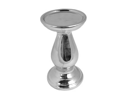 Sfesnic mic ceramic argintiu 9.5x9.5x16cm