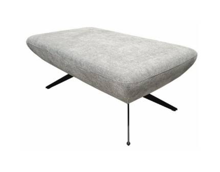 Taburet LAGUNA cu picioare negre, personalizabil 111x60xH47cm