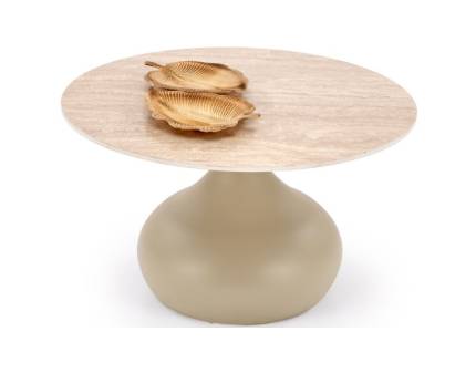 Masuta TIMOR 2 din otel sinterizat vopsit in camp electrostatic travertin/ casmir 70xH42cm 