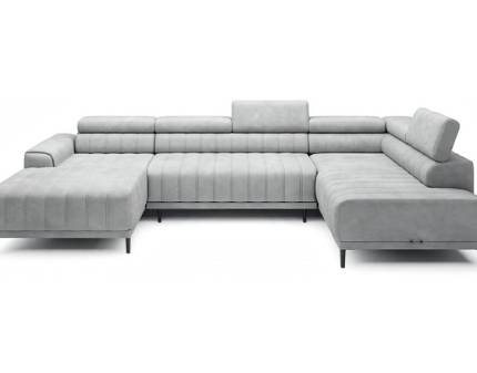 Coltar extensibil CALDO XL cu lada pentru depozitare, tetiere reglabile, personalizabil 200x342x178cm