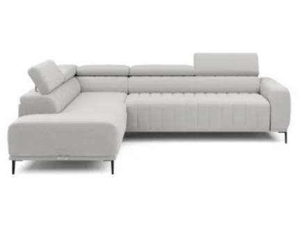 Coltar extensibil (160cm) GANDI cu lada pentru depozitare, tetiere reglabile, personalizabil 301x204cm