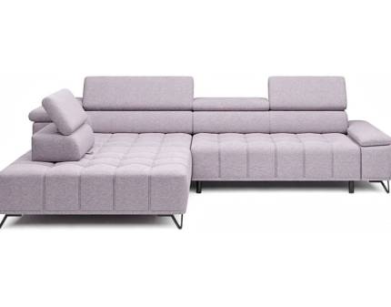 Coltar cu reglaj electric PALLADIO L cu tetiere reglabile, personalizabil 320x220cm