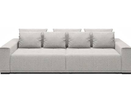 Big sofa extensibila MOTTA cu lada pentru depozitare, extensie individuala, textil crem 278x130cm