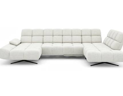 Coltar fix PRADO XL cu spatar reglabil, cotiera reglabila, personalizabil 343-355x199-209x172-176cm