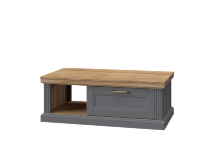 Masuta TARA GREY din MDF nuc Pacific si grafit mat 110x61xH40cm