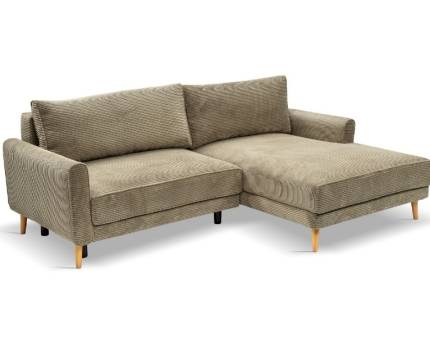 Coltar extensibil PRIMA cu lada pentru depozitare, personalizabil 242x163cm