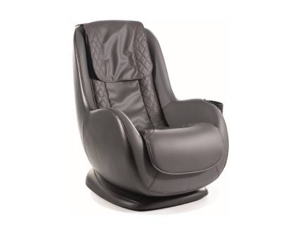 Fotoliu BUGATTI GREY cu mecanism de masa, incarcare USB integrata, suport pt. pahar, ecopiele gri 68x92xH95cm