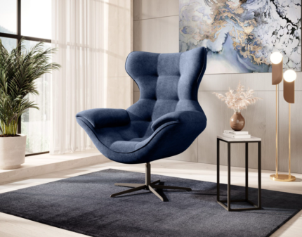 Fotoliu YOGA rotativ, cu sistem de balansare, modern, personalizabil 103x84xH119cm