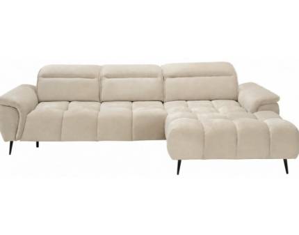 Coltar cu reglaj electric MONTANA MINI cu tetiere reglabile, crem 276x185cm