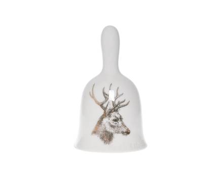 Clopotel ceramic cu ren printat 6x6x10cm