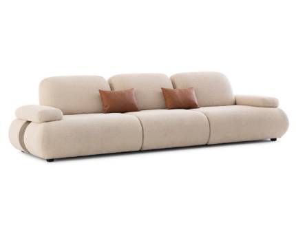 Canapea fixa long FRANKA cu 3 spatare ajustabile, personalizabil 315x104cm