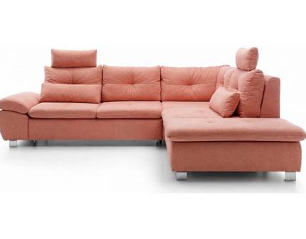 Coltar extensibil MADEIRA L cu lada pentru depozitare, personalizabil 277x245cm