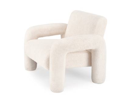 Fotoliu VARNA material plusat cream 88x64xH73cm