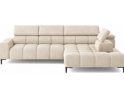 Coltar cu reglaj electric PLAZA L cu tetiere reglabile, personalizabil 300x216cm