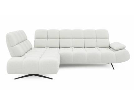 Coltar fix PRADO L cu spatar reglabil, cotiera reglabila, personalizabil 263-275x197-209cm