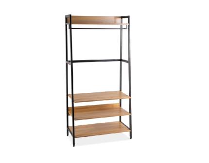 Etajera cu 3 rafturi SOL D 40x169x84cm stejar/ negru