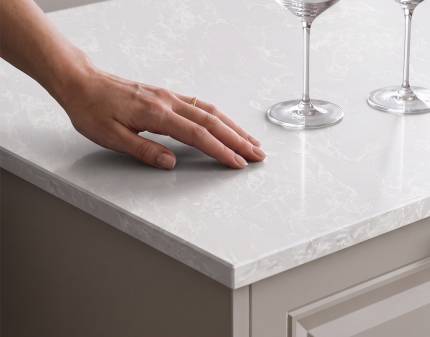 Blat de bucatarie din cuart compozit – Grosime 15 mm PERLA