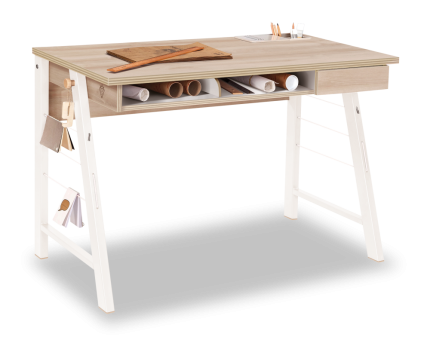 Birou mediu cu 1 sertar DUO 114x64xH76cm natur
