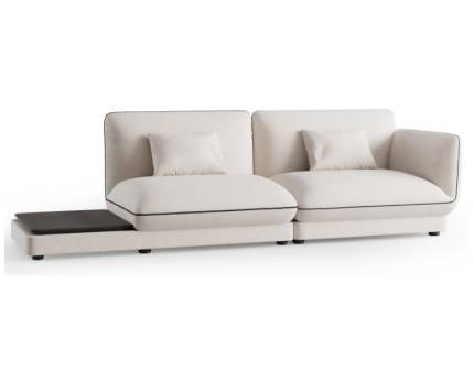 Canapea 2 locuri fixa cu masuta LORETTA 290x98cm personalizabil