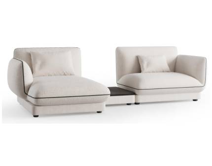 Coltar Relax fix cu masuta LORETTA 312x163cm personalizabil