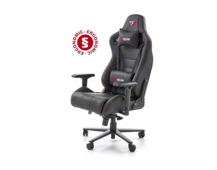 Scaun de gaming reglabil pe inaltime, rotativ cu mecanisc MULTIBLOCK CHAVEZ black