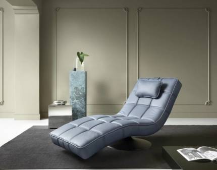 Fotoliu tip sezlong LEXI rotativ, cu perna, personalizabil 74x162xH86cm