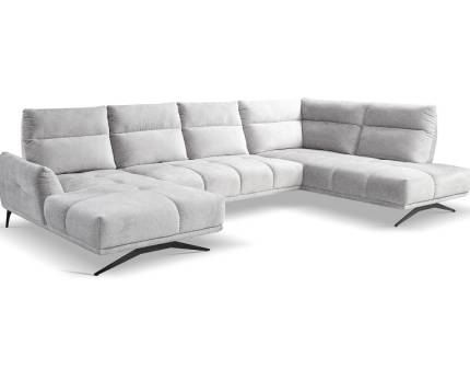 Coltar GIOVANNI U fix cu spatar ajustabil, personalizabil 236x385x195cm