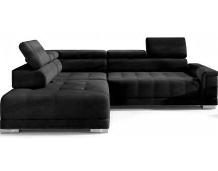 Coltar cu reglaj electric CAMPO L cu tetiere reglabile, personalizabil 292x220cm