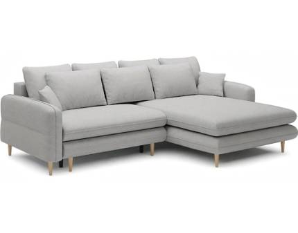 Coltar extensibil SALLY cu lada pentru depozitare, personalizabil 269x182cm